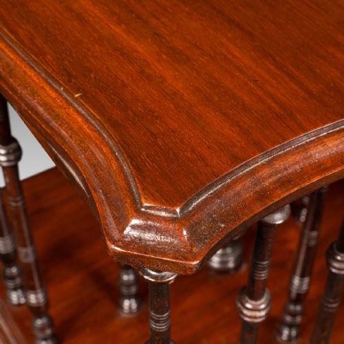 ANTIQUE BOOK COMPANION ENGLISH WALNUT ROTARY BOOKSTAND EDWARDIAN CIRCA 1910 - ADDITIONAL PHOTO 7