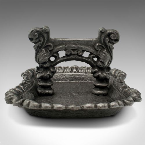 ANTIQUE LONDON TOWNHOUSE BOOT SCRAPER ENGLISH DOORWAY SHOE PULL GEORGIAN - ADDITIONAL PHOTO 1