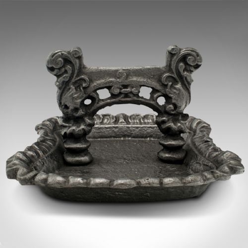 ANTIQUE LONDON TOWNHOUSE BOOT SCRAPER ENGLISH DOORWAY SHOE PULL GEORGIAN - ADDITIONAL PHOTO 5
