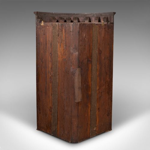 ANTIQUE GLAZED CORNER CABINET ENGLISH BOW FRONT DISPLAY GEORGIAN CIRCA 1800 - ADDITIONAL PHOTO 6