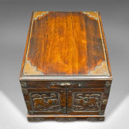 ANTIQUE CLERIC'S SWING OUT CASE CHINESE TRAVELLING BOX QING VICTORIAN 1890 - ADDITIONAL PHOTO 6