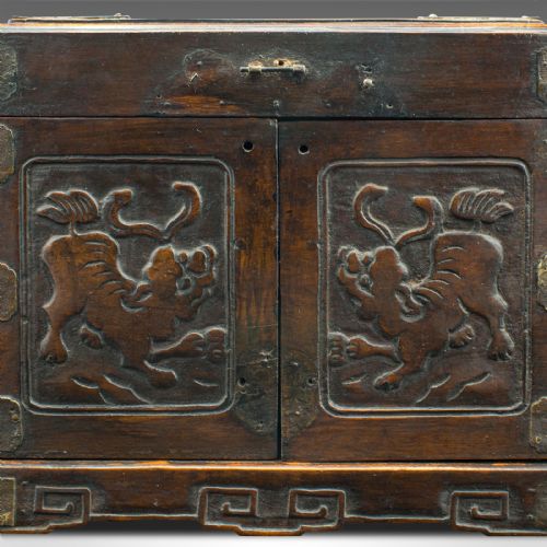 ANTIQUE CLERIC'S SWING OUT CASE CHINESE TRAVELLING BOX QING VICTORIAN 1890 - ADDITIONAL PHOTO 9