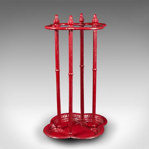 ANTIQUE DECORATIVE STICK STAND ENGLISH CAST IRON UMBRELLA RACK VICTORIAN 1850