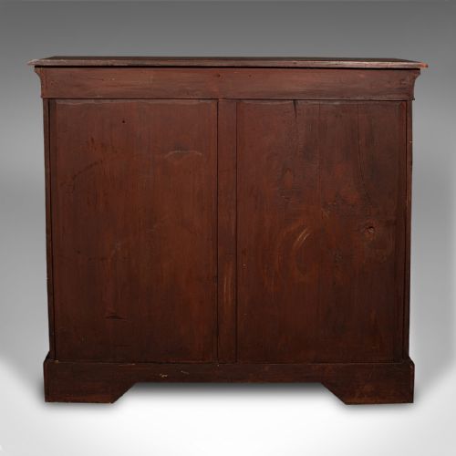 fig 5. Antique Twin Pier Cabinet, English, Walnut, Glazed Bookcase, Display, Victorian
