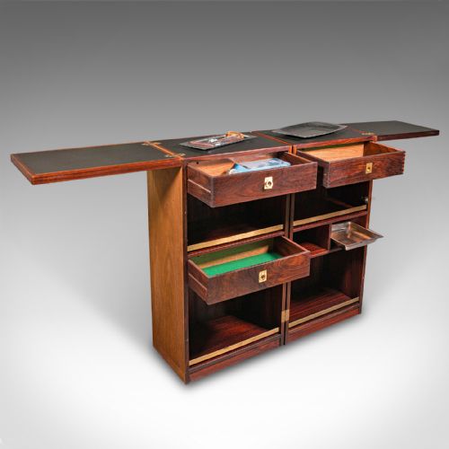 VINTAGE METAMORPHIC COCKTAIL CABINET DANISH BAR RENO WAHL IVERSEN DYRLUND - ADDITIONAL PHOTO 1
