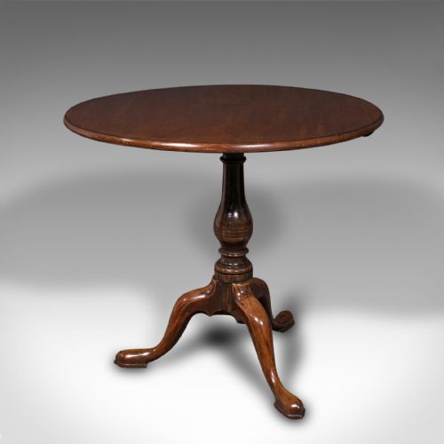 ANTIQUE TILT TOP TABLE ENGLISH SIDE LAMP BREAKFAST GEORGIAN CIRCA 1820 - ADDITIONAL PHOTO 4