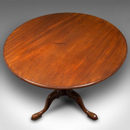 ANTIQUE TILT TOP TABLE ENGLISH SIDE LAMP BREAKFAST GEORGIAN CIRCA 1820 - ADDITIONAL PHOTO 8