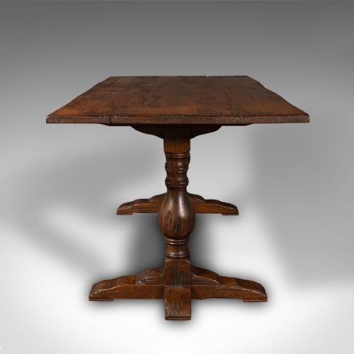 fig 3. Antique 6 Seat Refectory Table, English, Oak, Farmhouse, Dining, Victorian, 1900