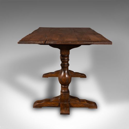 fig 4. Antique 6 Seat Refectory Table, English, Oak, Farmhouse, Dining, Victorian, 1900