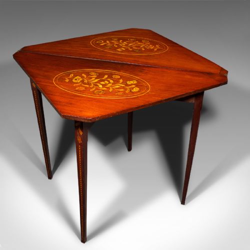 ANTIQUE FLOWER DISPLAY TABLE DUTCH INLAID CONSOLE GATE LEG GEORGIAN 1780 - ADDITIONAL PHOTO 3