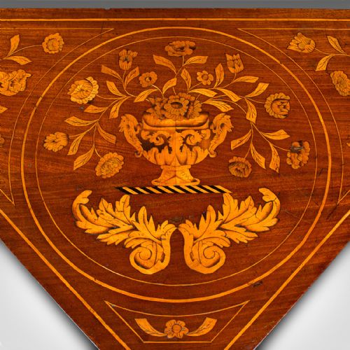 ANTIQUE FLOWER DISPLAY TABLE DUTCH INLAID CONSOLE GATE LEG GEORGIAN 1780 - ADDITIONAL PHOTO 7