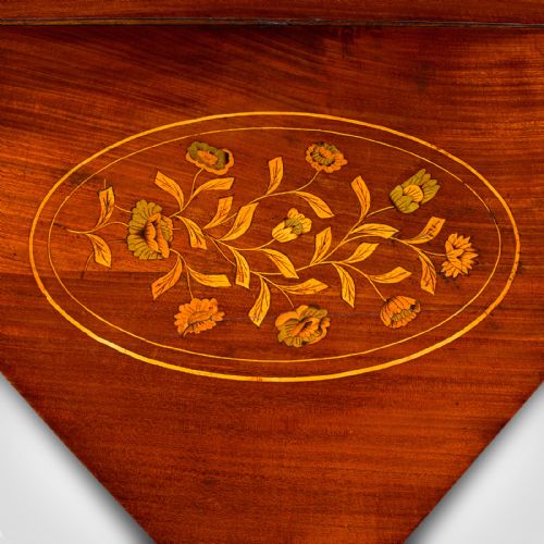 ANTIQUE FLOWER DISPLAY TABLE DUTCH INLAID CONSOLE GATE LEG GEORGIAN 1780 - ADDITIONAL PHOTO 8
