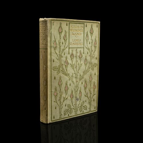 Antique Lewis Carroll Alice in Wonderland Book, English, Illustrated, Victorian