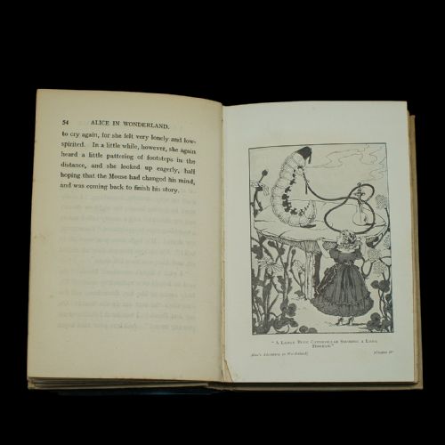 fig 4. Antique Lewis Carroll Alice in Wonderland Book, English, Illustrated, Victorian