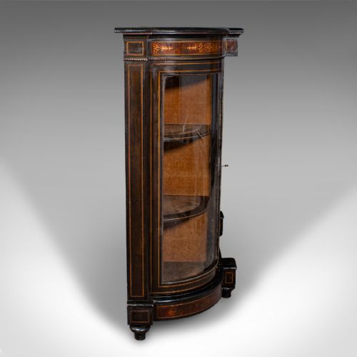 fig 5. Antique Drawing Room Credenza, English, Walnut, Display Cabinet, Victorian, 1850