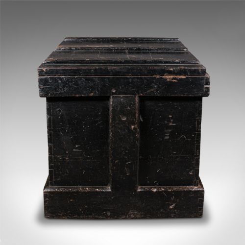 ANTIQUE CABINET MAKER'S CHEST ENGLISH TOOL TRUNK FITTED INTERIOR VICTORIAN - ADDITIONAL PHOTO 5