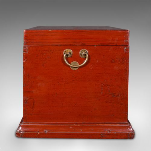 ANTIQUE TRAVELLING JEWELLERY BOX CHINESE LACQUERED CAMPAIGN CASE VICTORIAN - ADDITIONAL PHOTO 4