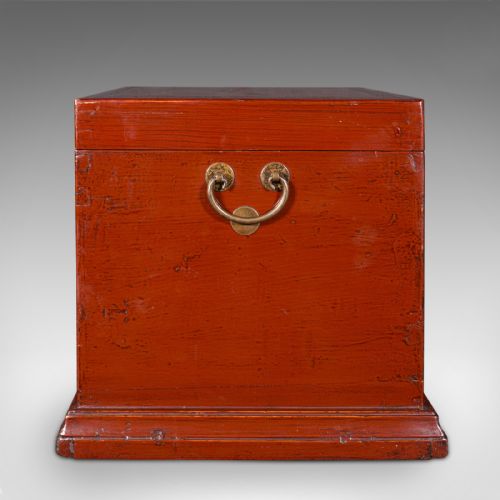 ANTIQUE TRAVELLING JEWELLERY BOX CHINESE LACQUERED CAMPAIGN CASE VICTORIAN - ADDITIONAL PHOTO 6
