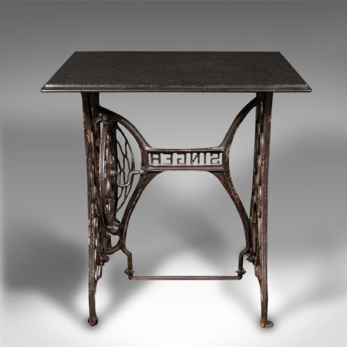 fig 4. Antique Orangery Potting Table, English Granite, Cast Iron, Garden, Victorian