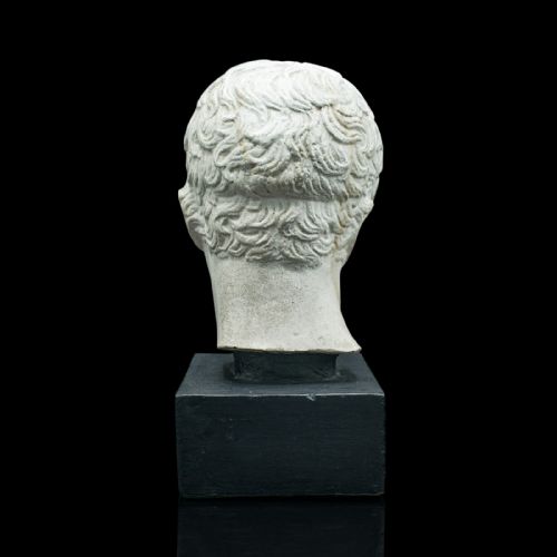 fig 2. Antique Male Portrait Bust, Italian, Plaster, After Doryphorus, Victorian, 1900
