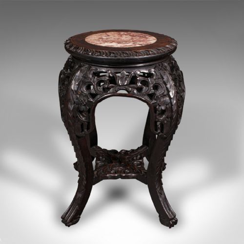 fig 2. Antique Planter Stand, Chinese, Jardiniere Stand, Lamp Table, Victorian, C.1900