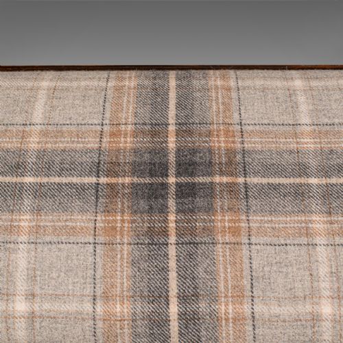 ANTIQUE CARRIAGE STOOL ENGLISH TWEED UPHOLSTERY FIRESIDE REST GEORGIAN 1780 - ADDITIONAL PHOTO 7