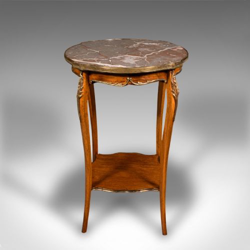 fig 1. Antique Lamp Table, French Marble, Decorative, Occasional, Victorian, Circa 1900