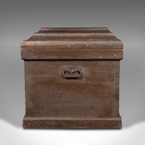 ANTIQUE PINE TOOL CHEST VICTORIAN 1880 - ADDITIONAL PHOTO 2