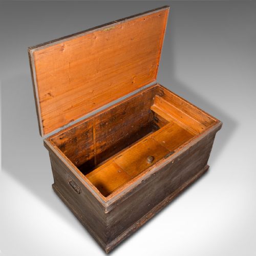 ANTIQUE PINE TOOL CHEST VICTORIAN 1880 - ADDITIONAL PHOTO 7
