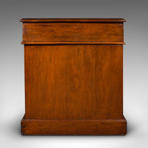fig 2. Antique Twin Pedestal Desk, English, Office, Study, Writing Table, Victorian