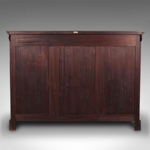 fig 6. Antique Glazed Bookcase, English, Walnut, Library Cabinet, Edwardian, Circa 1910