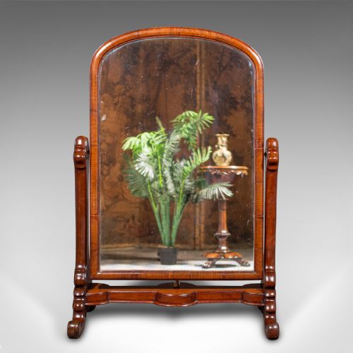 ANTIQUE BOOT MAKER'S MIRROR ENGLISH CHEVAL DRESSING EARLY VICTORIAN C1840 - ADDITIONAL PHOTO 1