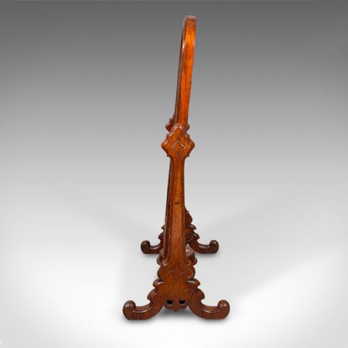 ANTIQUE BOOT MAKER'S MIRROR ENGLISH CHEVAL DRESSING EARLY VICTORIAN C1840 - ADDITIONAL PHOTO 4