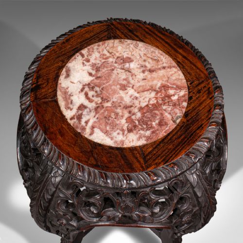 ANTIQUE PLANTER STAND CHINESE JARDINIERE STAND LAMP TABLE VICTORIAN C1900 - ADDITIONAL PHOTO 6