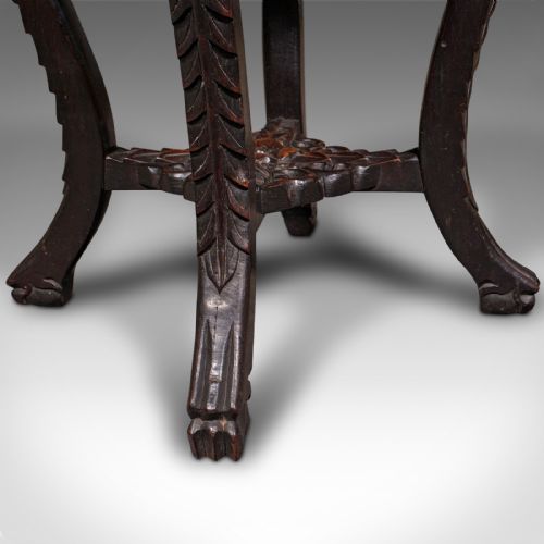 ANTIQUE PLANTER STAND CHINESE JARDINIERE STAND LAMP TABLE VICTORIAN C1900 - ADDITIONAL PHOTO 10