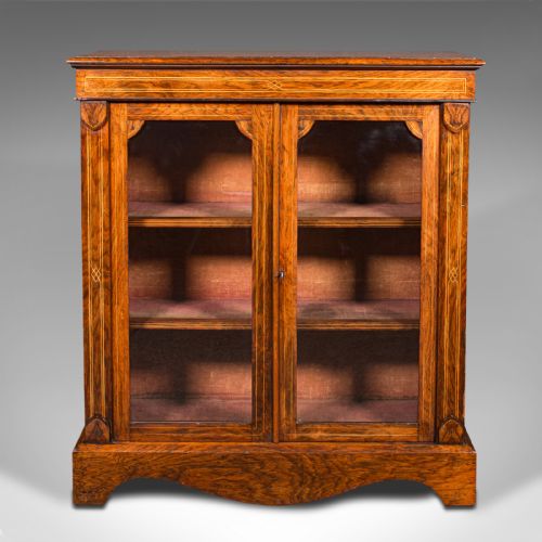 fig 1. Antique Double Pier Cabinet, English, Glazed Display Cupboard, Regency, C.1820