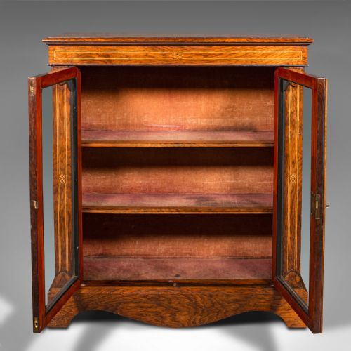 fig 2. Antique Double Pier Cabinet, English, Glazed Display Cupboard, Regency, C.1820