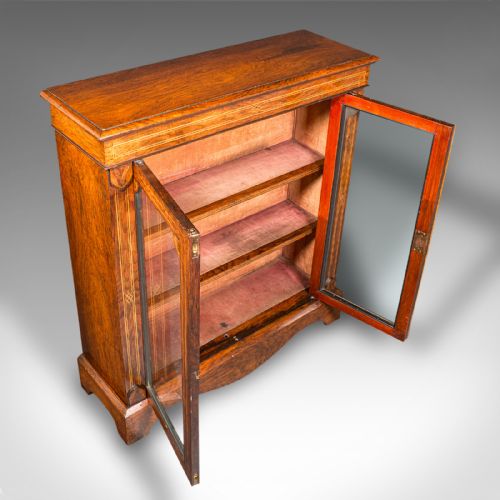 fig 6. Antique Double Pier Cabinet, English, Glazed Display Cupboard, Regency, C.1820