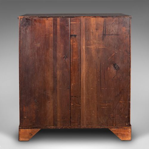 fig 4. Antique Bow Front Chest Of Drawers, English, Tallboy, Bedroom, Georgian, C.1800