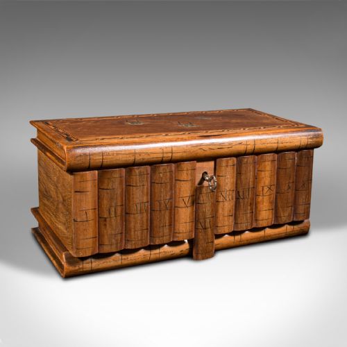 ANTIQUE LADIES VANITY BOX ITALIAN OLIVE WOOD KEEPSAKE JEWELLERY SORRENTO - ADDITIONAL PHOTO 1
