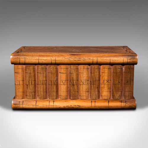 ANTIQUE LADIES VANITY BOX ITALIAN OLIVE WOOD KEEPSAKE JEWELLERY SORRENTO - ADDITIONAL PHOTO 3