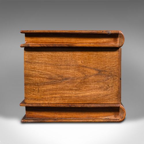 ANTIQUE LADIES VANITY BOX ITALIAN OLIVE WOOD KEEPSAKE JEWELLERY SORRENTO - ADDITIONAL PHOTO 4