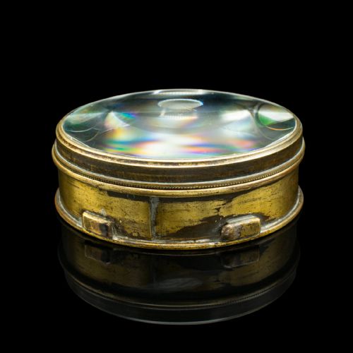 fig 2. Antique Library Magnifier, English, Brass, Specimen Magnifying Glass, Victorian