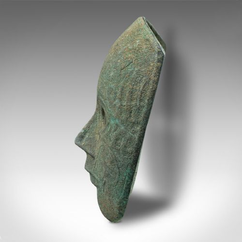 fig 3. Small Antique Decorative Mask, Continental, Weathered Bronze, Georgian, C.1800