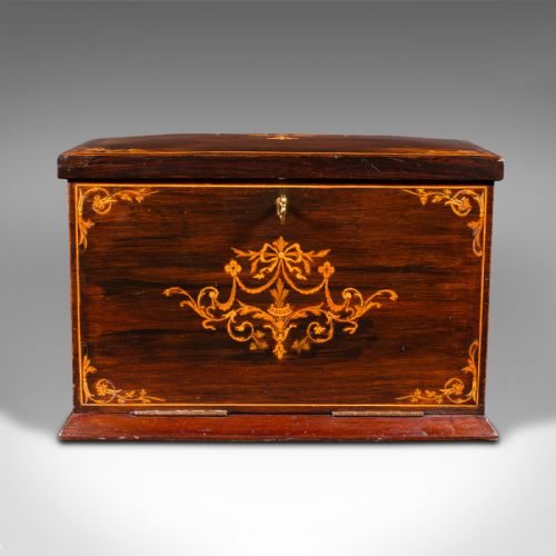 fig 2. Antique Travelling Author's Writing Box, English, Correspondence Case, Victorian