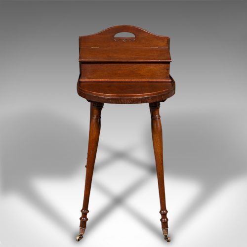 fig 2. Antique Butler's Silver Valet Stand, English, Walnut, Work Box, Victorian, 1880