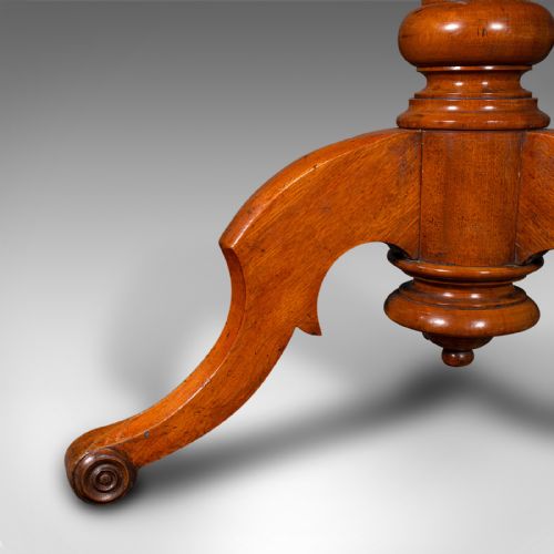 ANTIQUE DISPLAY TABLE ENGLISH WALNUT INTIMATE DINING 24 SEAT VICTORIAN - ADDITIONAL PHOTO 10