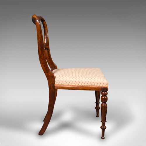 fig 2. Antique Buckle Back Chair, English, Drawing Room, Side Seat, Victorian, C.1840