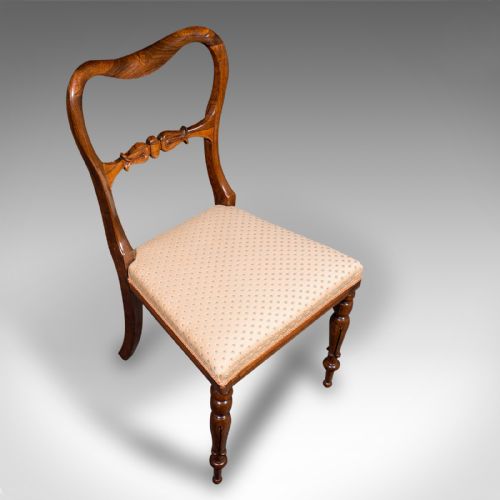 fig 3. Antique Buckle Back Chair, English, Drawing Room, Side Seat, Victorian, C.1840