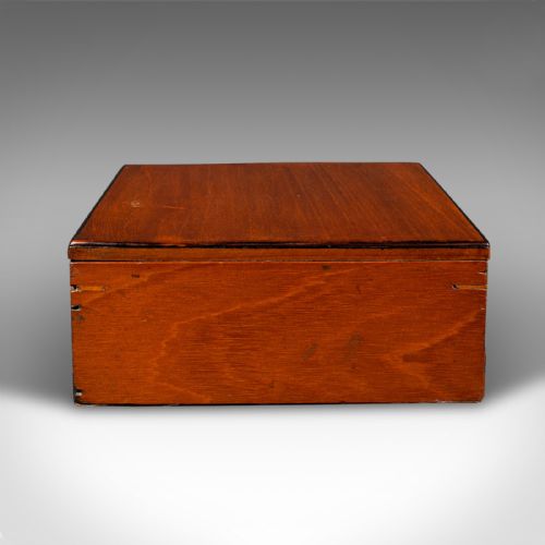fig 3. Antique Artist's Box, English, Walnut, Paint Palette, Winsor & Newton, Victorian